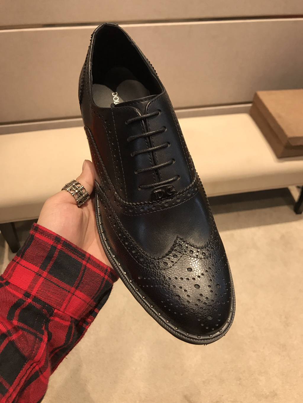 D*G leather shoes